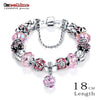 Bottom Price Promotion 2 Weeks LZESHINE Antique Silver Original Women Glass Charm Bracelet &amp; Bangle Fit Charm Bracelet
