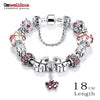 Bottom Price Promotion 2 Weeks LZESHINE Antique Silver Original Women Glass Charm Bracelet &amp; Bangle Fit Charm Bracelet