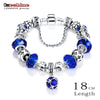 Bottom Price Promotion 2 Weeks LZESHINE Antique Silver Original Women Glass Charm Bracelet &amp; Bangle Fit Charm Bracelet