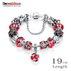 Bottom Price Promotion 2 Weeks LZESHINE Antique Silver Original Women Glass Charm Bracelet &amp; Bangle Fit Charm Bracelet