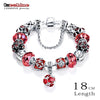Bottom Price Promotion 2 Weeks LZESHINE Antique Silver Original Women Glass Charm Bracelet &amp; Bangle Fit Charm Bracelet