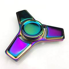 EDC Toys Tri-Spinner Fidget Toy Pattern Hand Spinner rainbow Fidget Spinner  Stress Wheel spiner toys Children Adults Toys