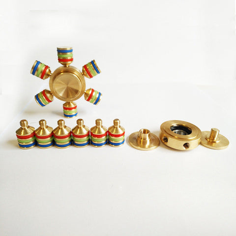 Finger Spinner Fidget Toy Brass EDC Hand Spinner tip gyrosco For adult Autism and ADHD hand spiner EDC Sensory Fidget Spinner